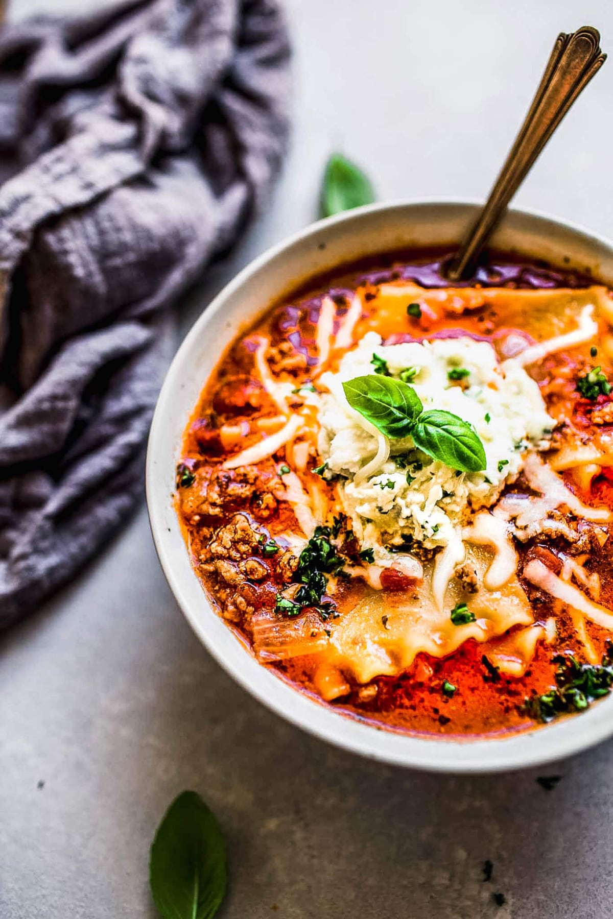 Lasagna Noodle Soup