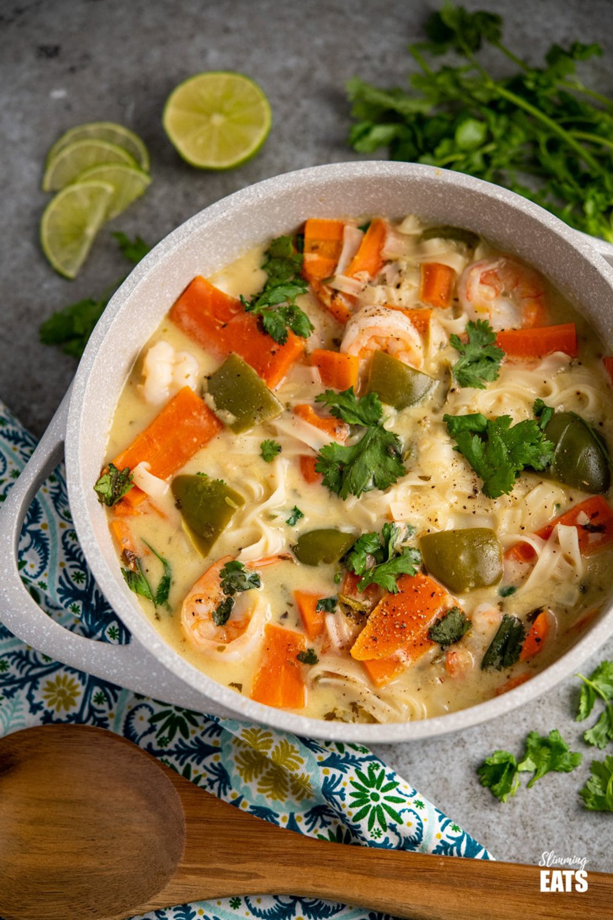 Thai Coconut Shrimp Noodle Soup