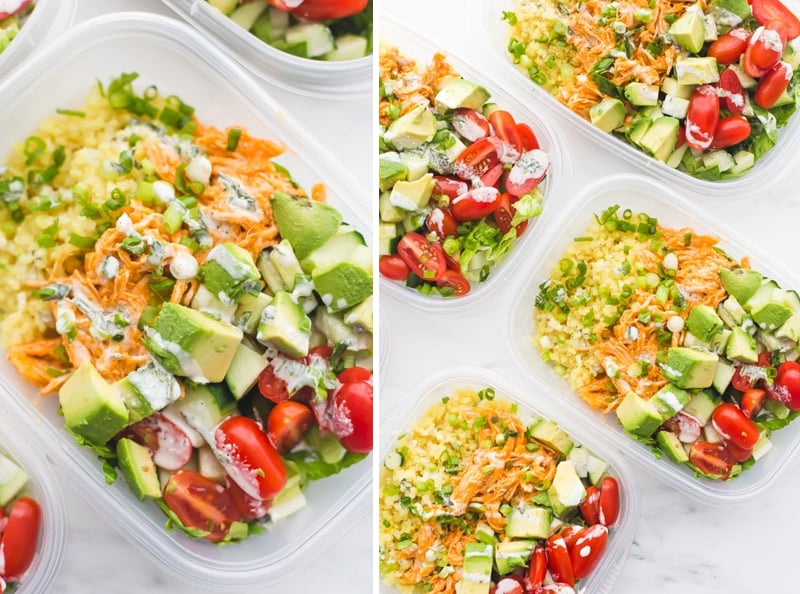 WHOLE30 BUFFALO CHICKEN LUNCH MEAL PREP