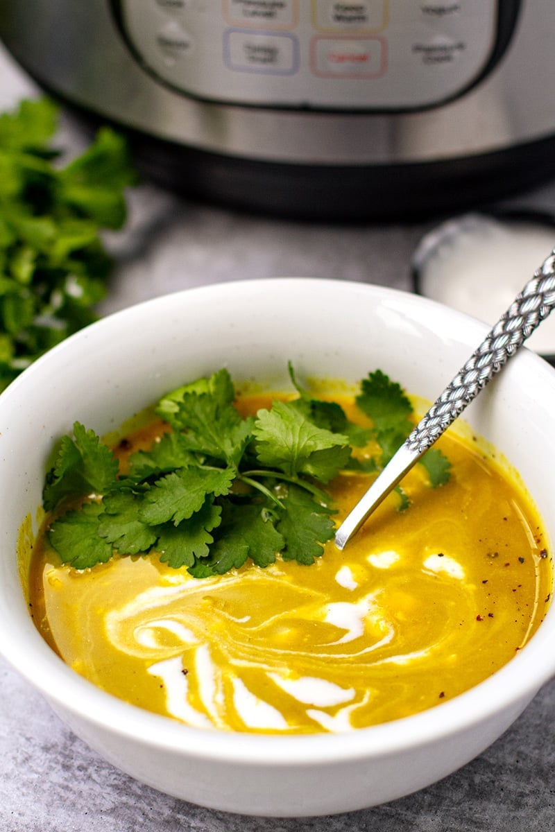 Instant Pot Creamy Vegetable Soup (Vegan, Whole30)