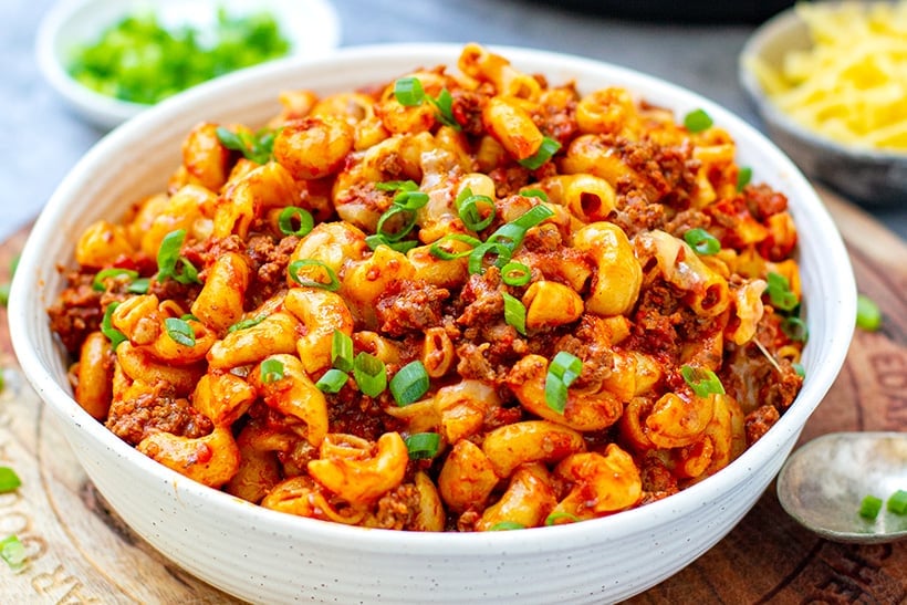 Ground beef discount macaroni instant pot