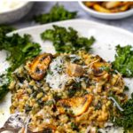 Instant Pot Mushroom Risotto With Kale