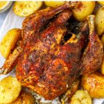 Instant Pot Whole Roast Chicken & Potatoes (Oven or Air Fryer Lid)