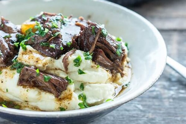 KETO POT ROAST With CAULIFLOWER MASH