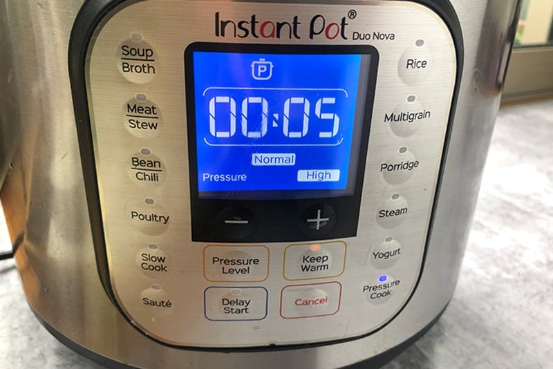 Pressure cooking tomato soup in Instant pot