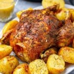 Instant Pot Herb Garlic Roast Chicken & Potatoes (Duo Crisp & Classic)