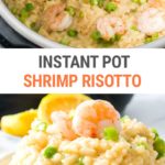 Instant Pot Shrimp Risotto With Peas & Lemon