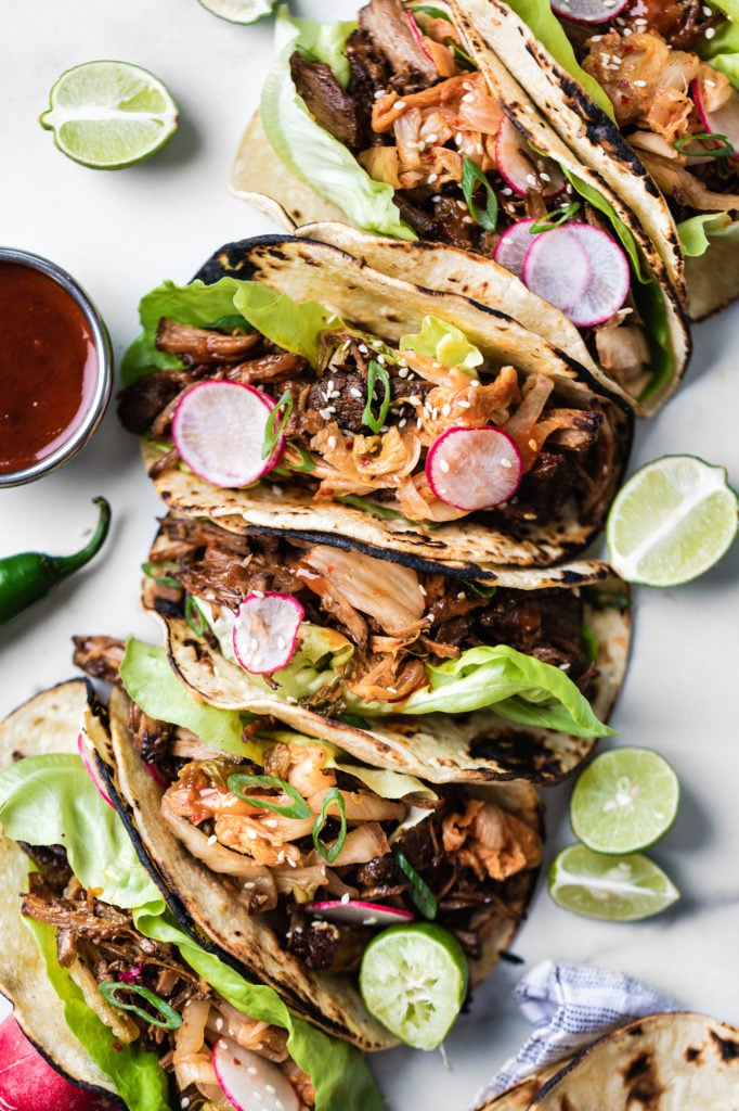 SPICY KOREAN PORK TACOS