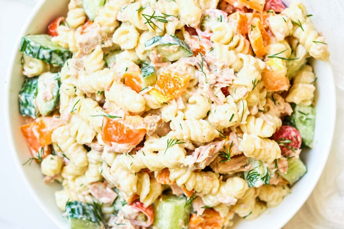 Tuna Pasta Salad (With Instant Pot Pasta)