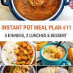 Instant Pot Meal Plan #11 | 5 Dinners, 2 Lunches + 1 Dessert