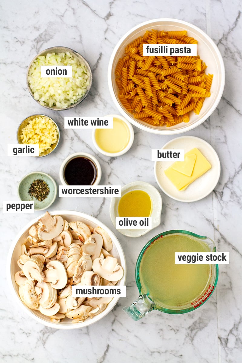 Creamy pasta ingredients 1