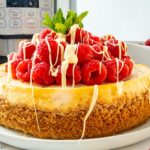 Instant Pot Cheesecake With White Chocolate & Raspberries