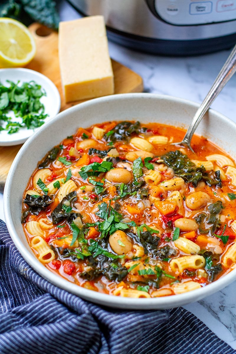 Instant Pot Pasta e Fagioli Pasta Bean Soup