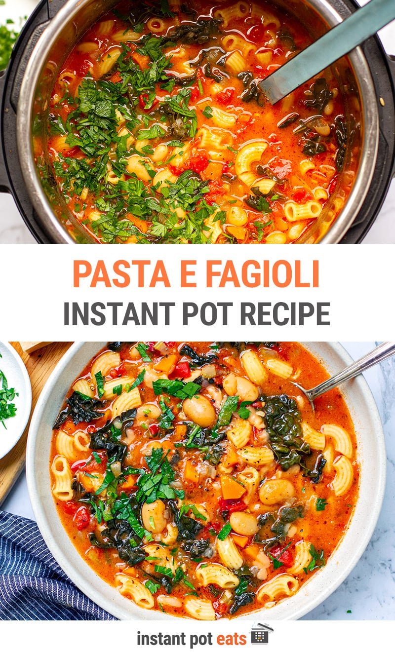 Instant Pot Pasta e Fagioli (Pasta & Bean Soup)