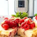 Raspberry & White Chocolate Cheesecake (Instant Pot Recipe)