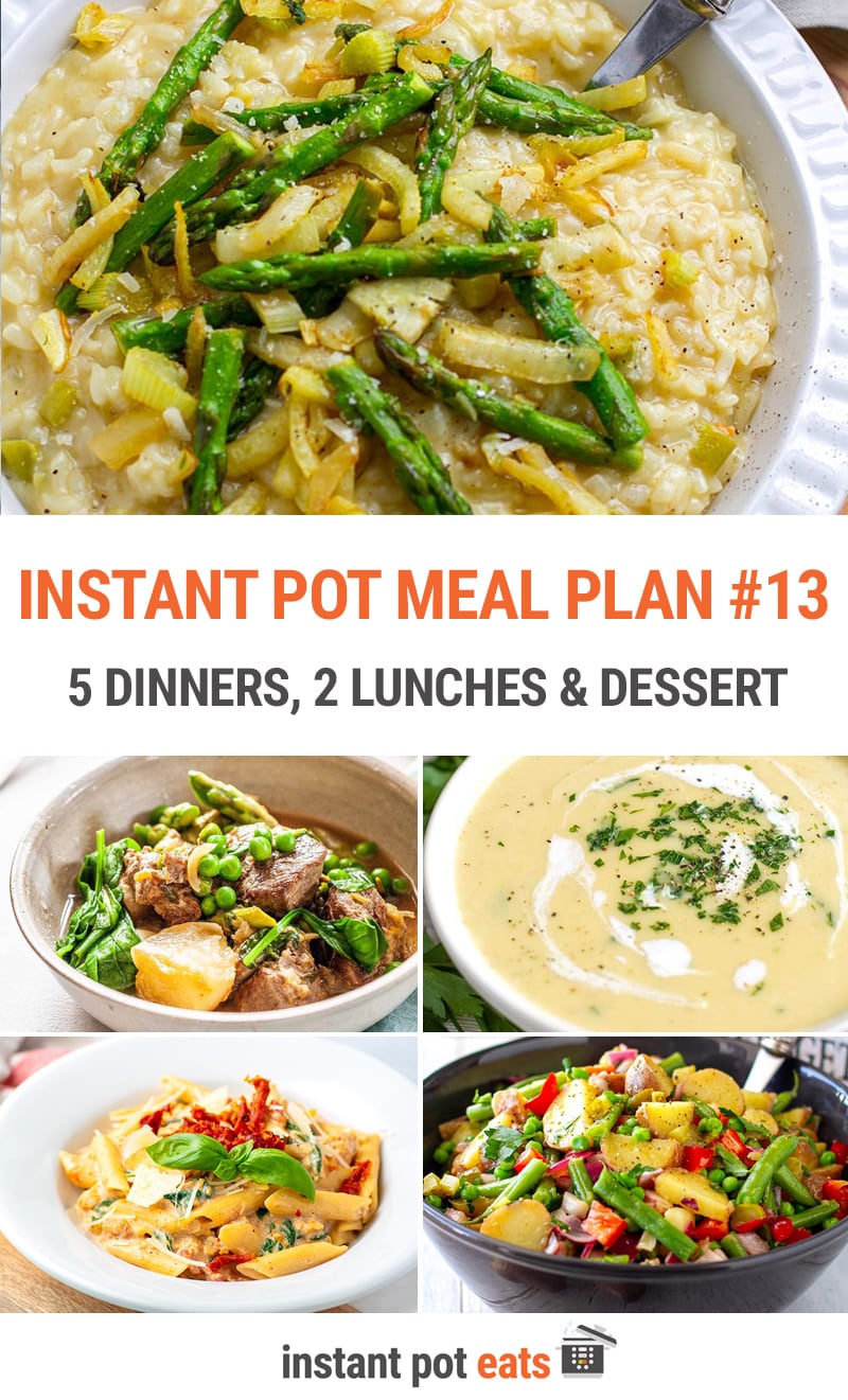 Instant Pot Meal Plan #13 (Spring is here!)