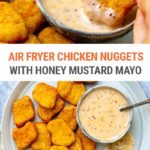 Air Fryer Chicken Nuggets With Honey Mustard Sauce