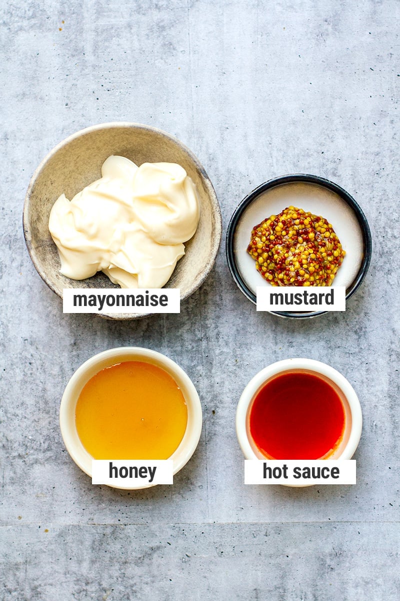 Honey mustard mayo dipping sauce for chicken nuggets