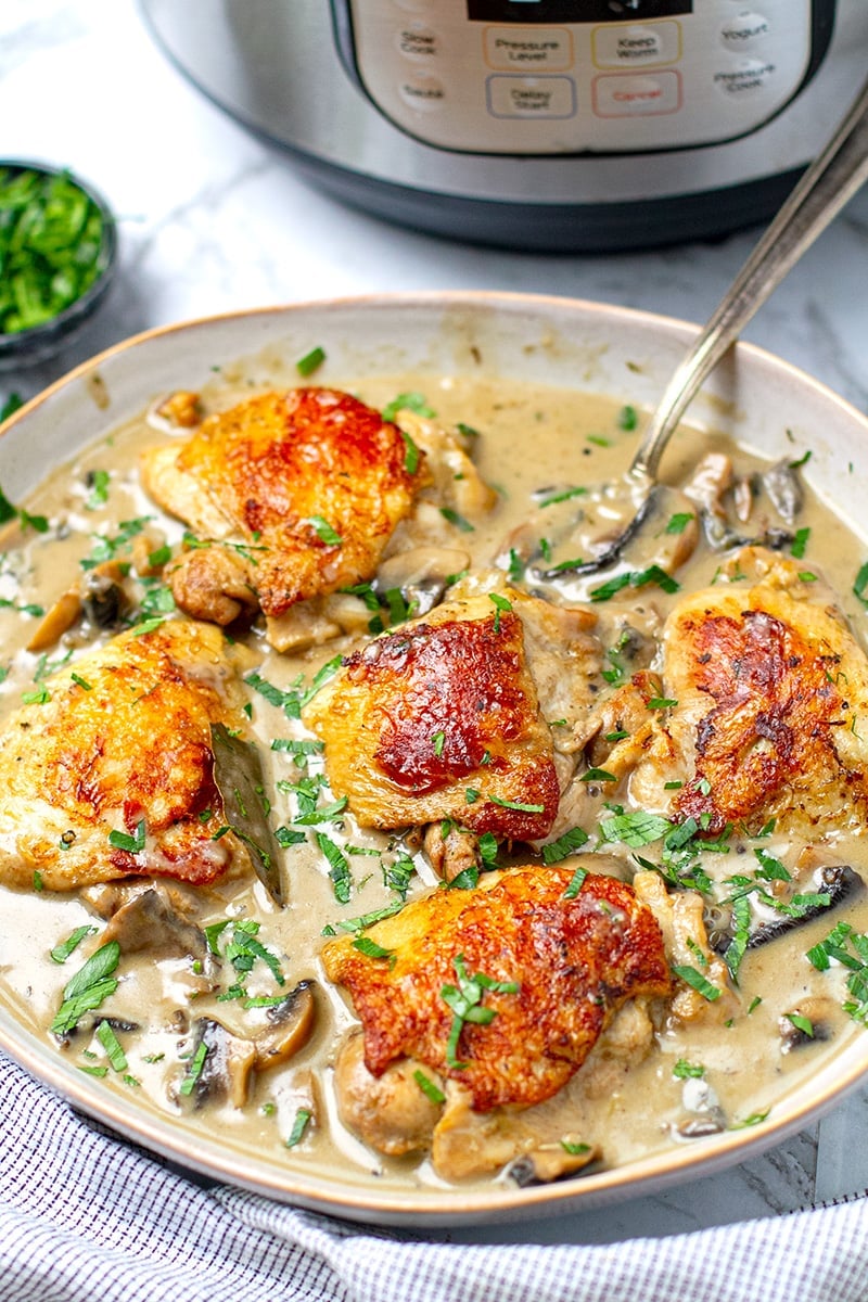 Instant pot best sale creamy chicken thighs