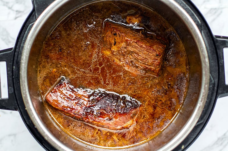 Cooking beef roast in the Instant Pot - after cooking