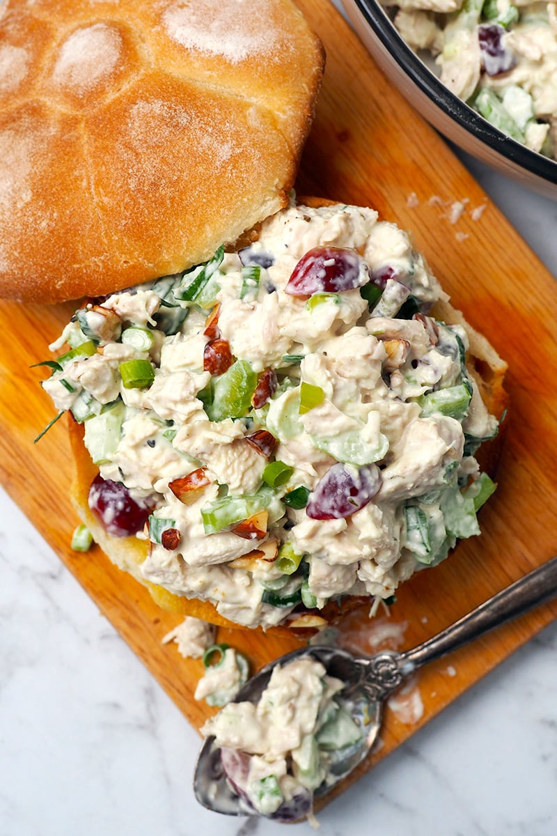 Chicken Salad Sandwich (With Instant Pot Cooked Chicken)