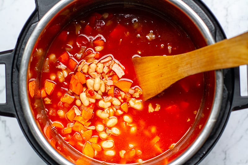 Tomato bean soup Instant Pot recipe