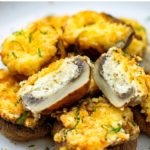 Air Fryer Stuffed Mushrooms With Garlic Cream Cheese