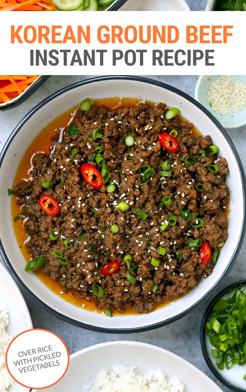 Instant Pot Korean Ground Beef Bowls