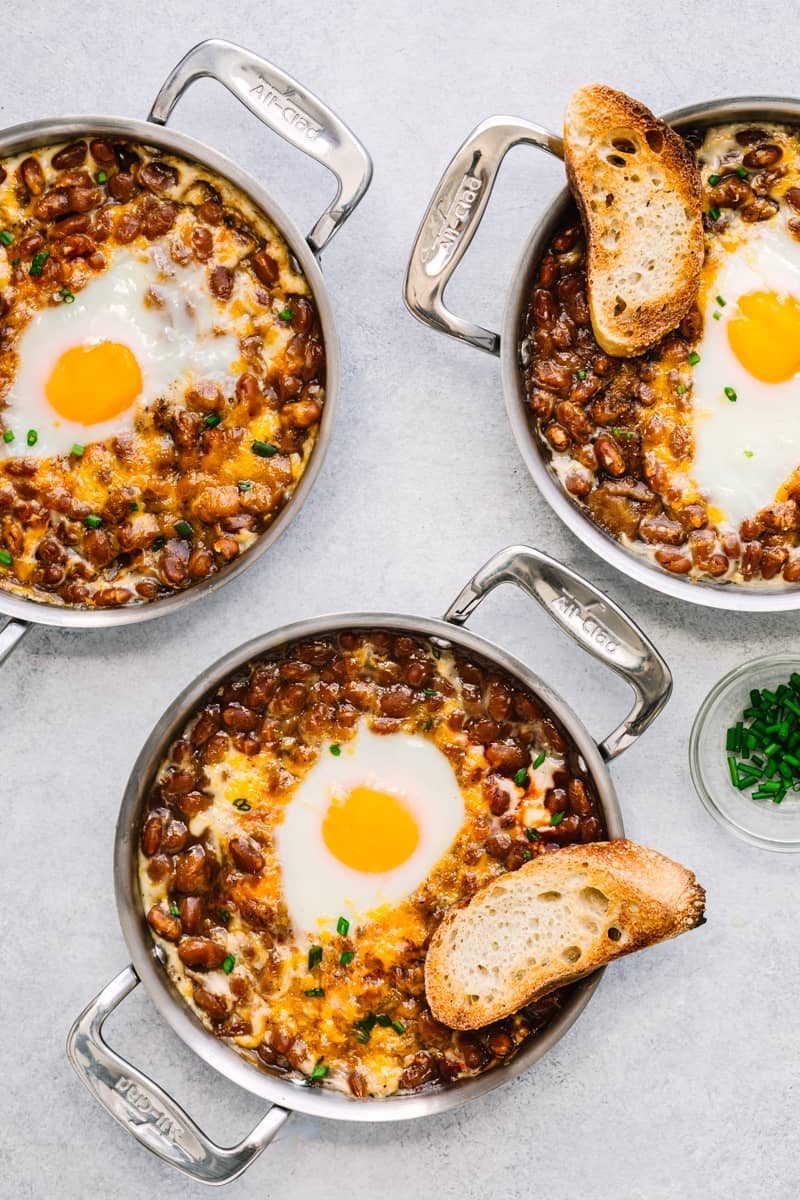 What to serve with cowboy beans - like baked eggs