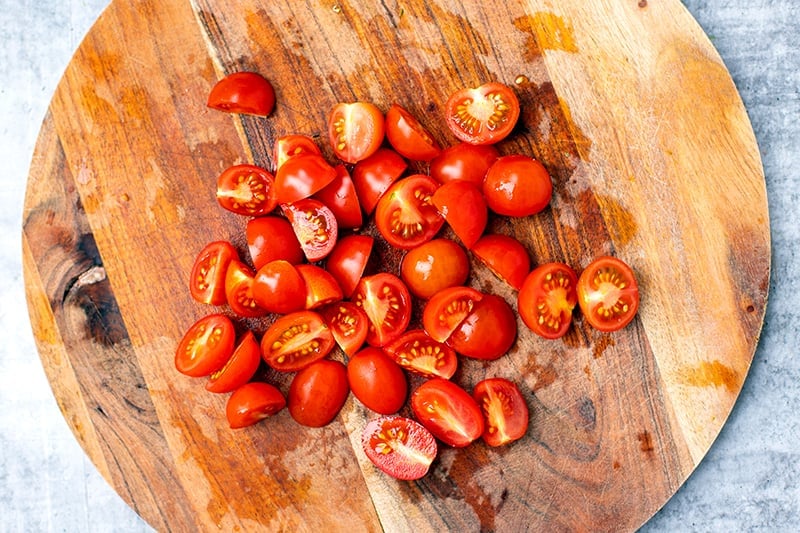 Cherry tomatoes for pasta