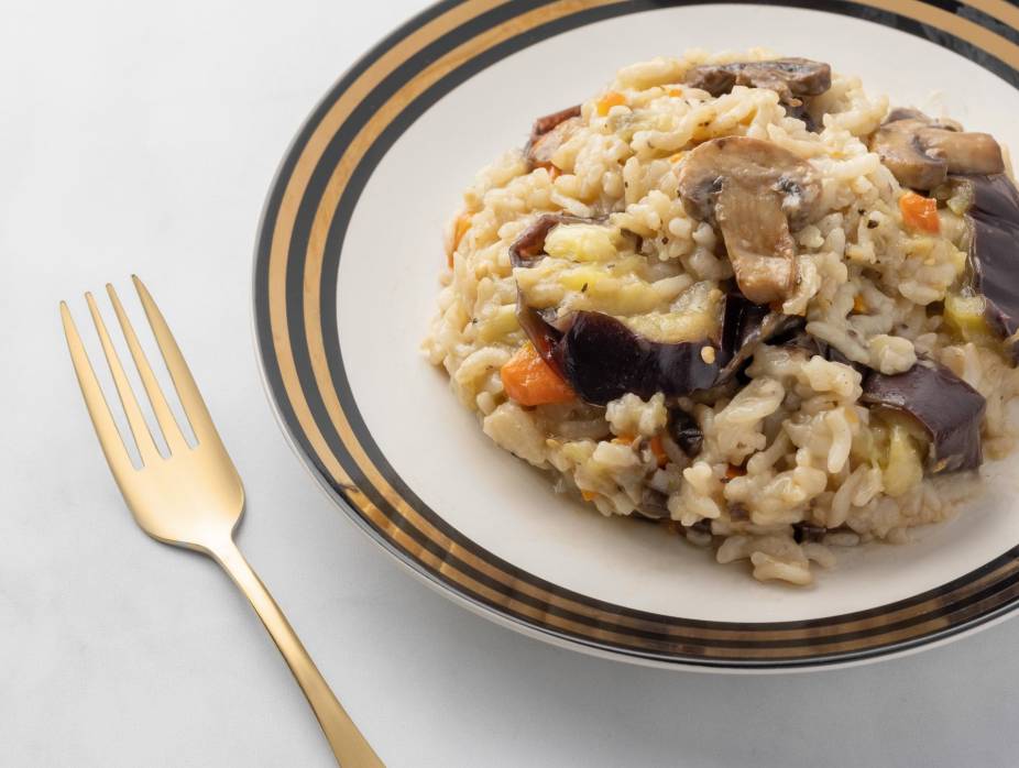 Instant Pot Eggplant Risotto