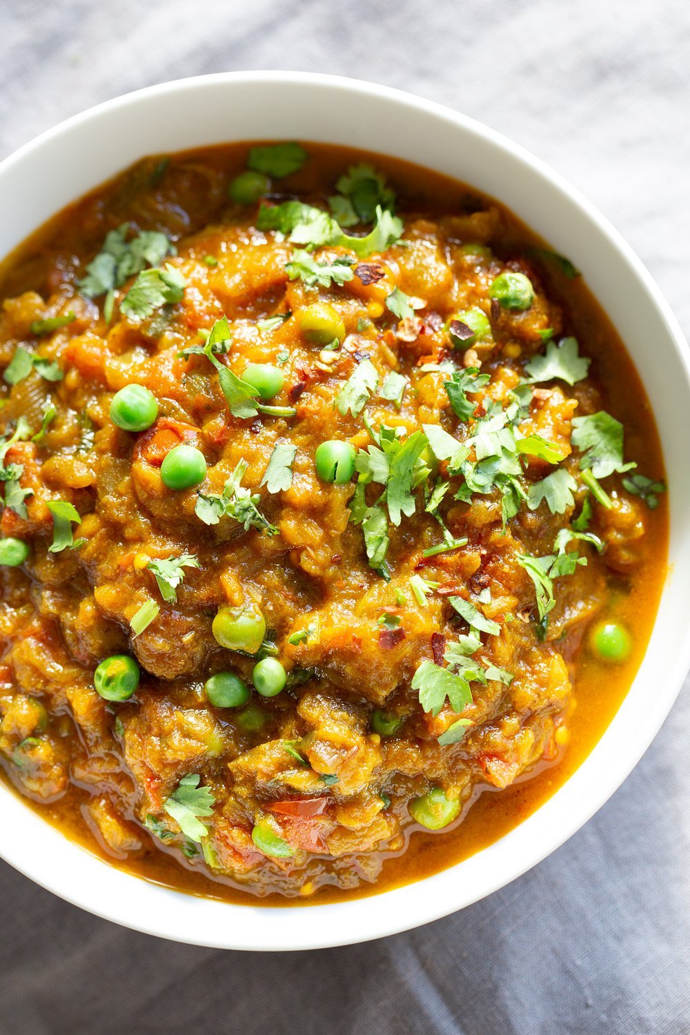 Instant Pot Baingan Bharta – Indian Spiced Mashed Eggplant.