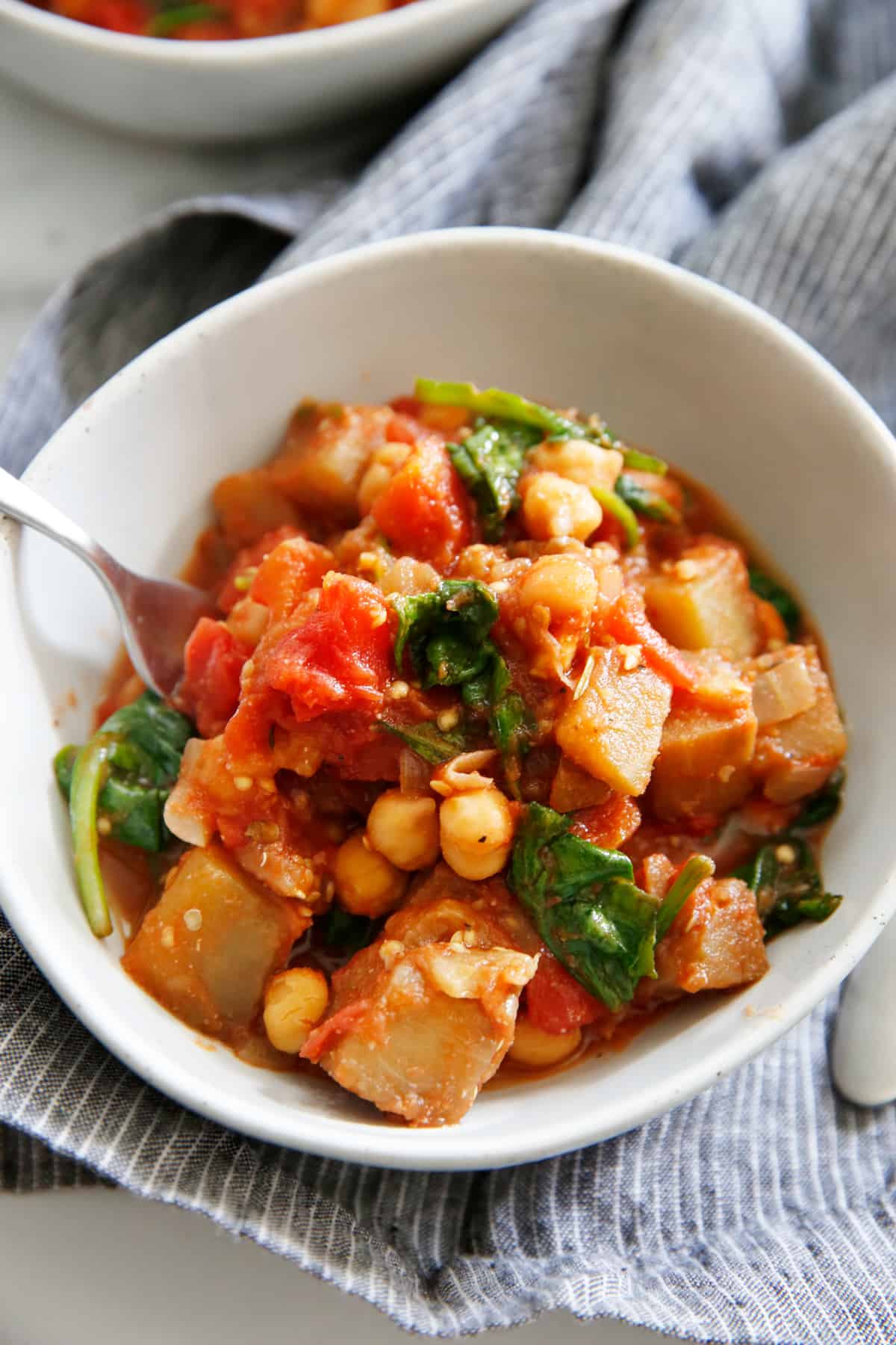 Tomato Eggplant & Chickpea Stew