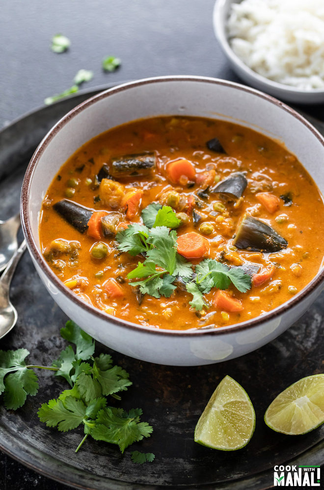 Instant Pot Eggplant Carrot Curry