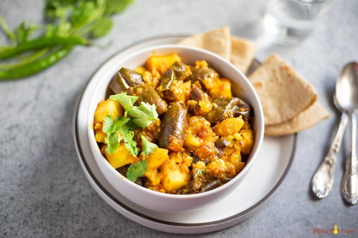 Aloo Baingan Potato Eggplant Curry