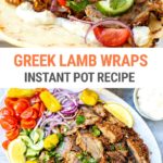 Instant Pot Lamb Souvlaki Greek Wraps