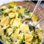 Brussels Sprouts Creamy Casserole (Instant Pot + Oven Finish)