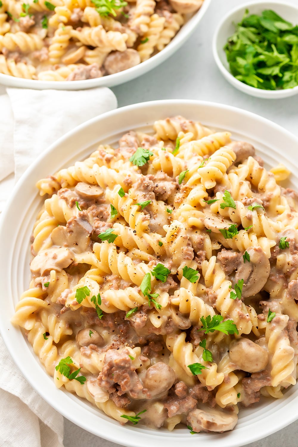 Instant Pot Ground Beef Stroganoff 