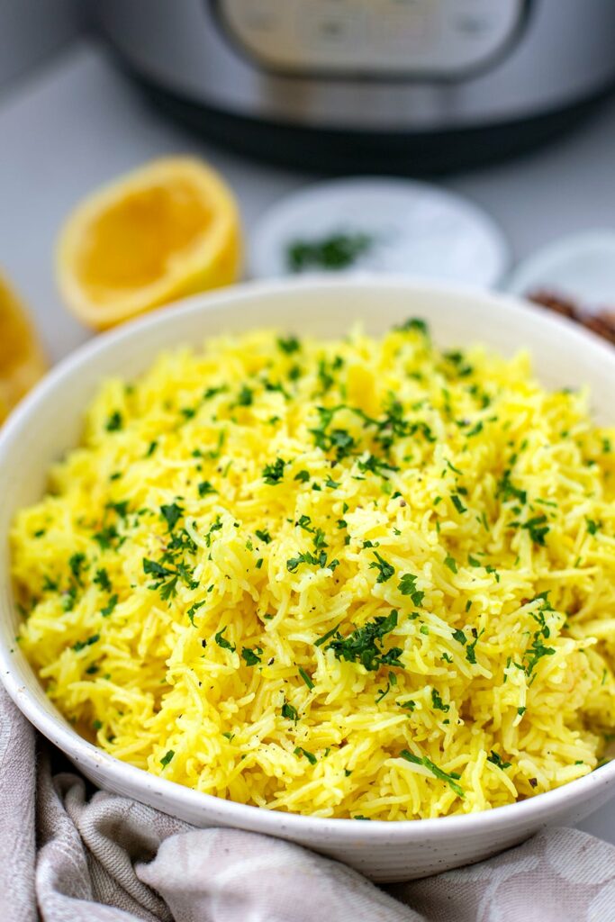 Instant Pot Lemon Rice Recipe