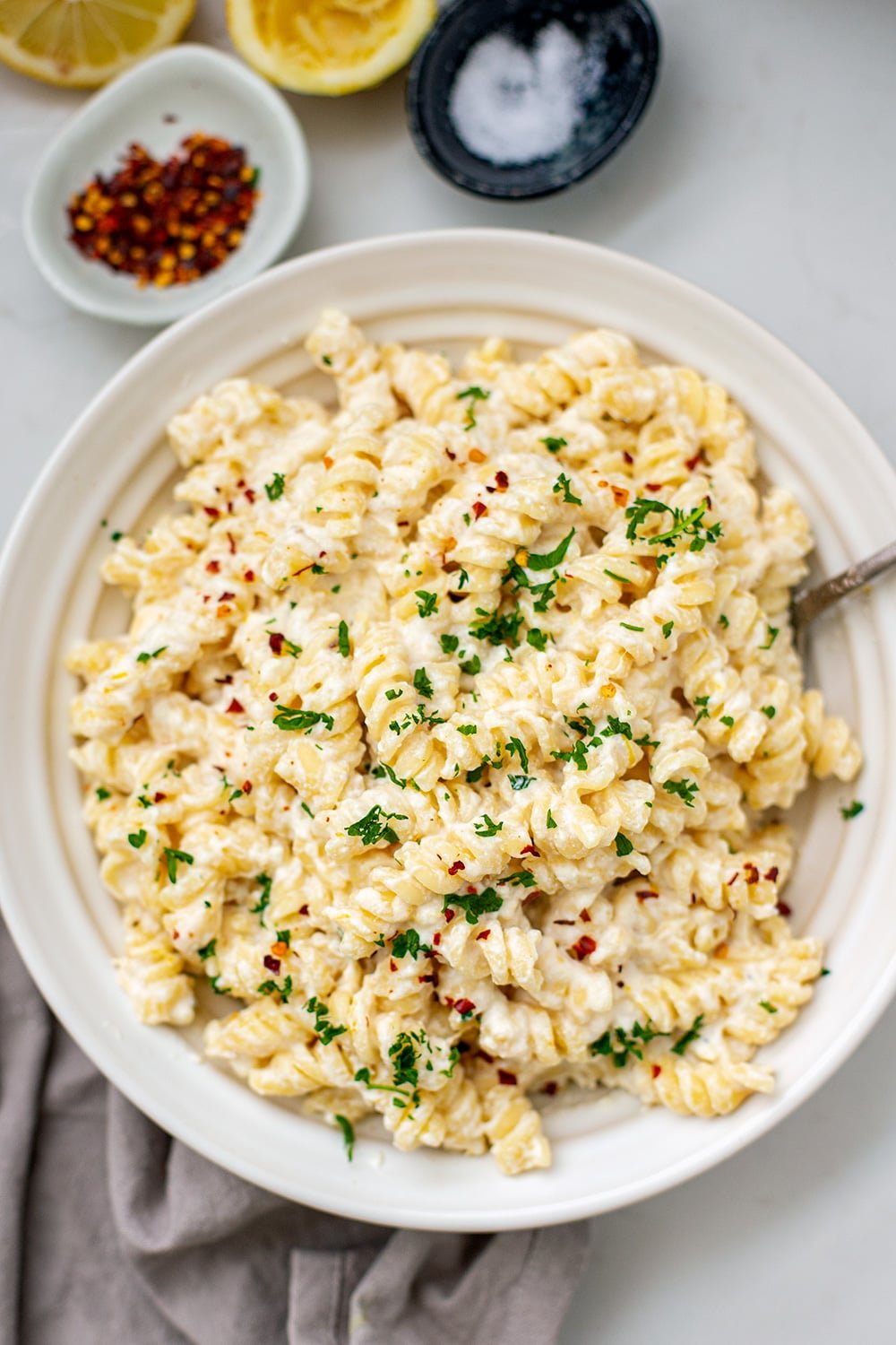 Instant Pot Ricotta Lemon Pasta Recipe