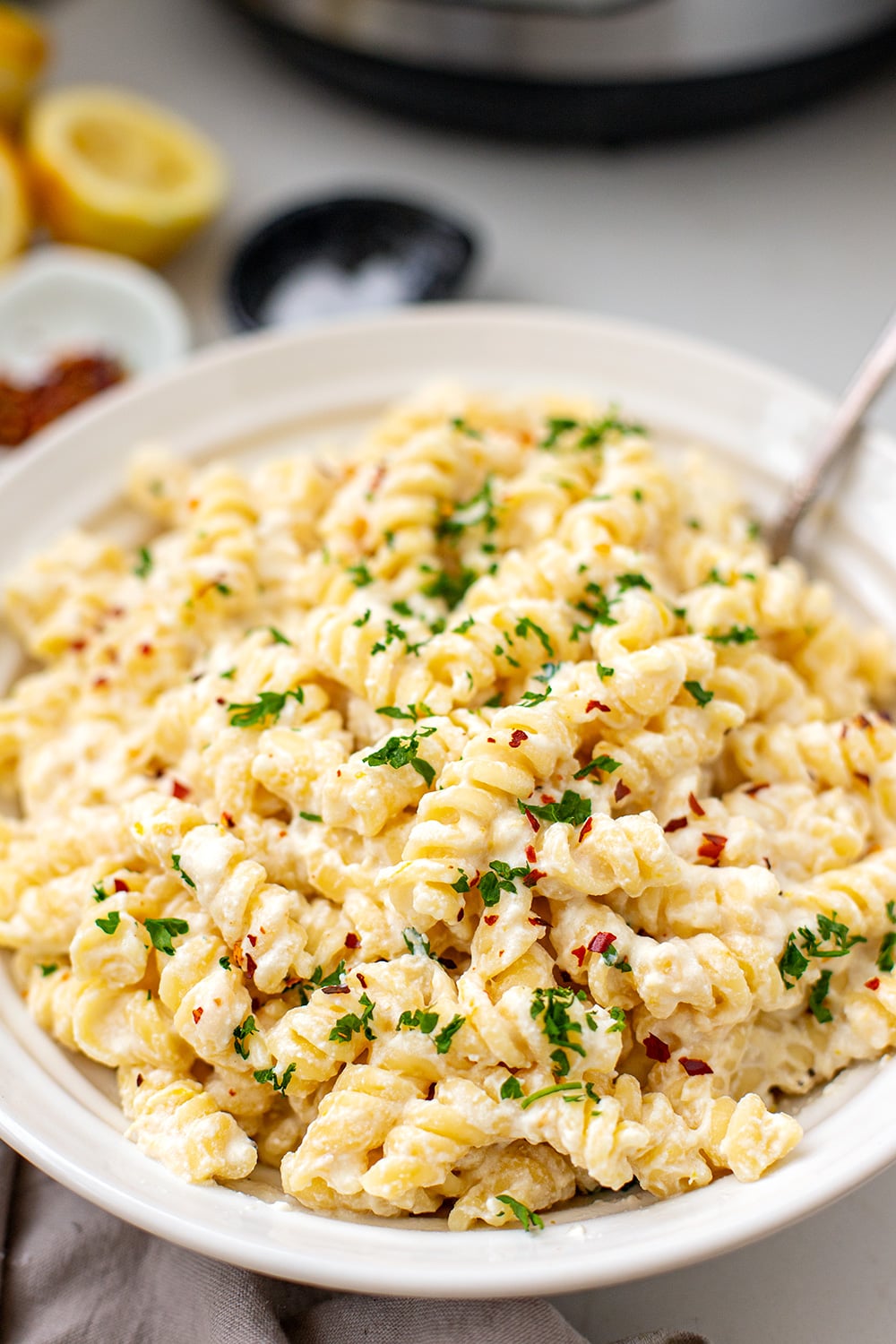 One-Pot Ricotta Lemon Pasta (Instant Pot Recipe)