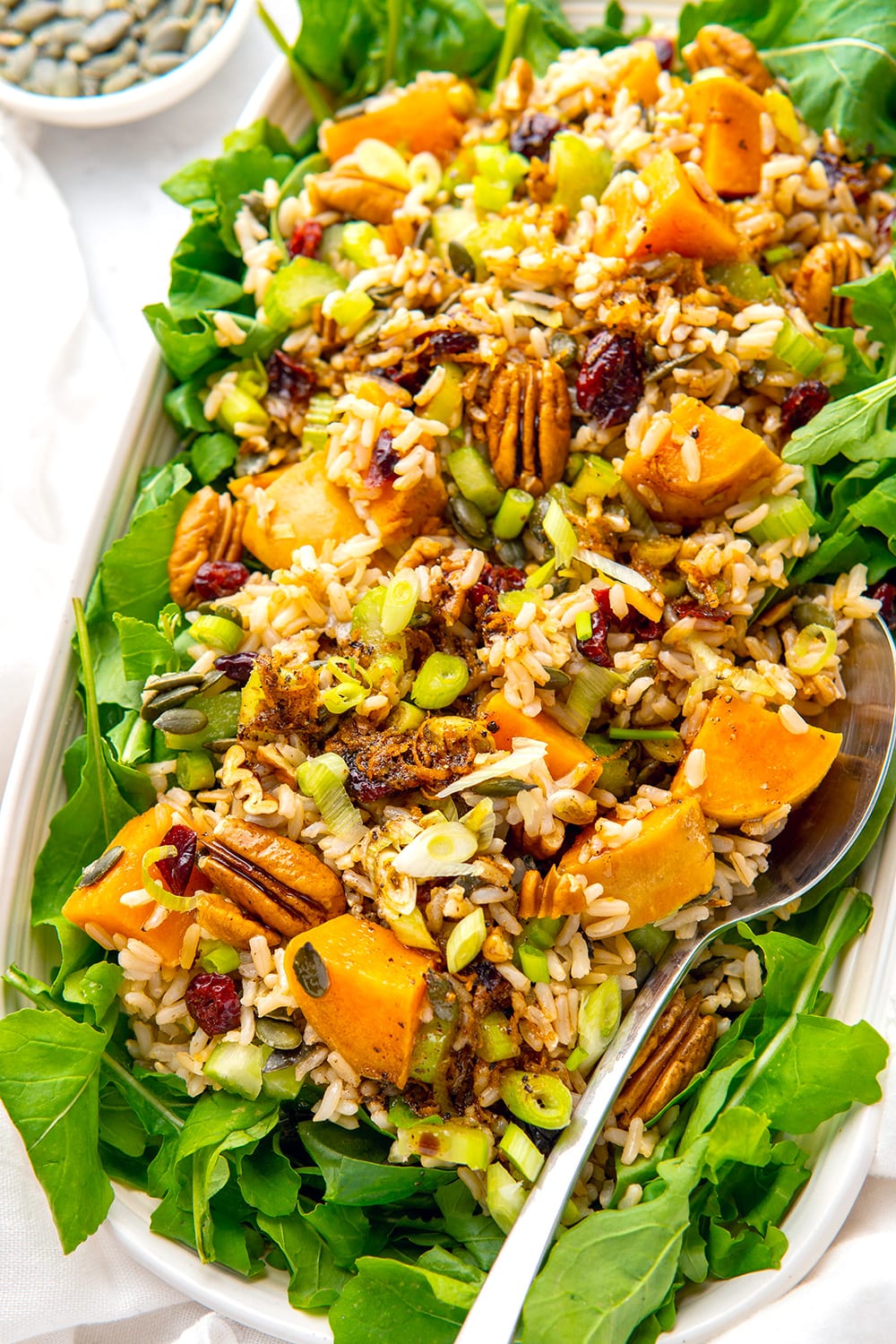 BROWN RICE, SWEET POTATO & CRANBERRY SALAD