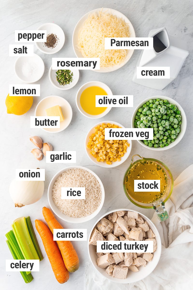 Turkey rice casserole ingredients