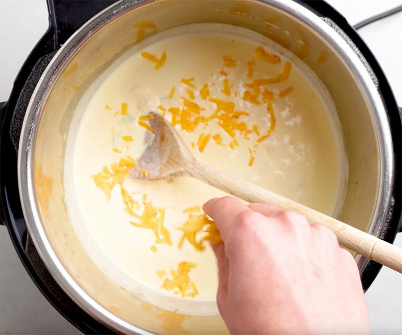 Stir through for 30 seconds to a minute.
