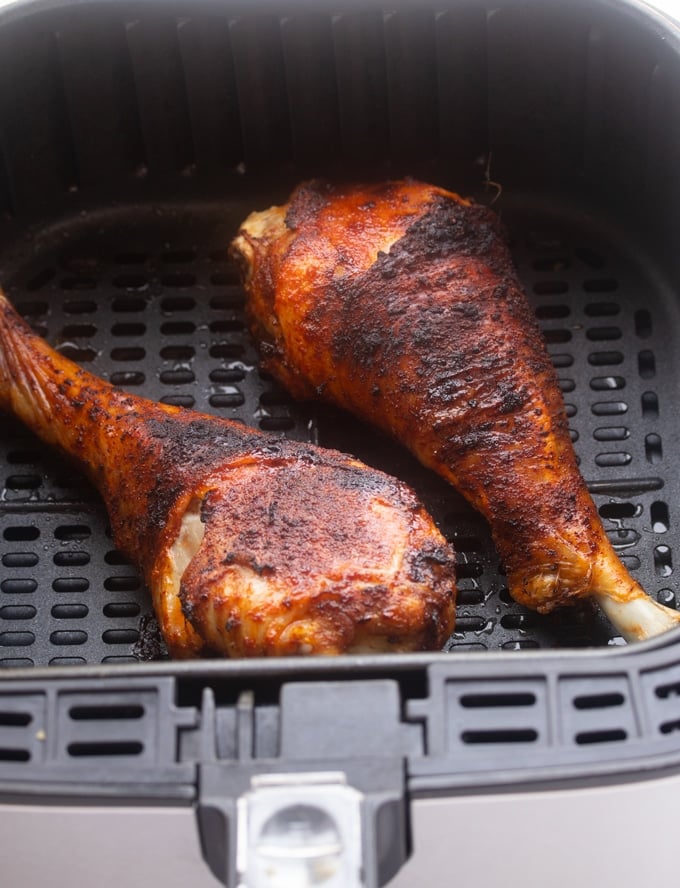 Air Fryer Roasted Turkey Legs