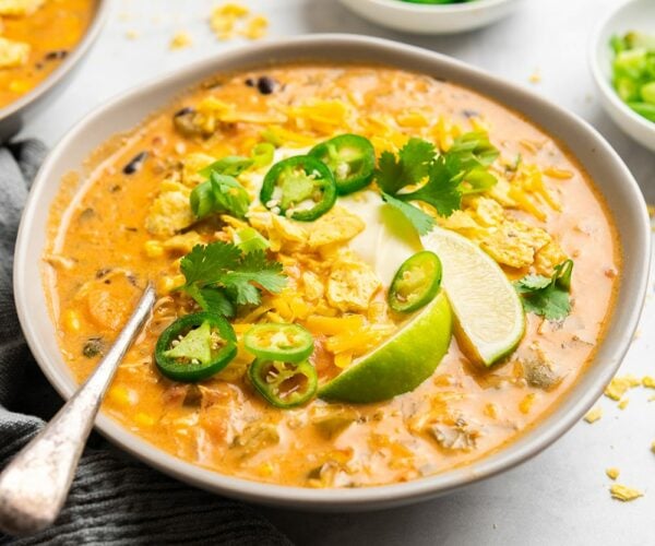 Instant Pot Chicken Enchilada Soup Recipe