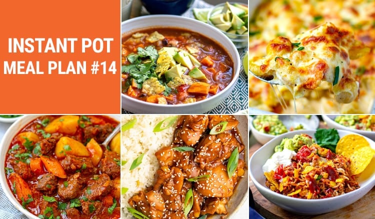 Instant Pot Meal Plan #14 Winter Edition