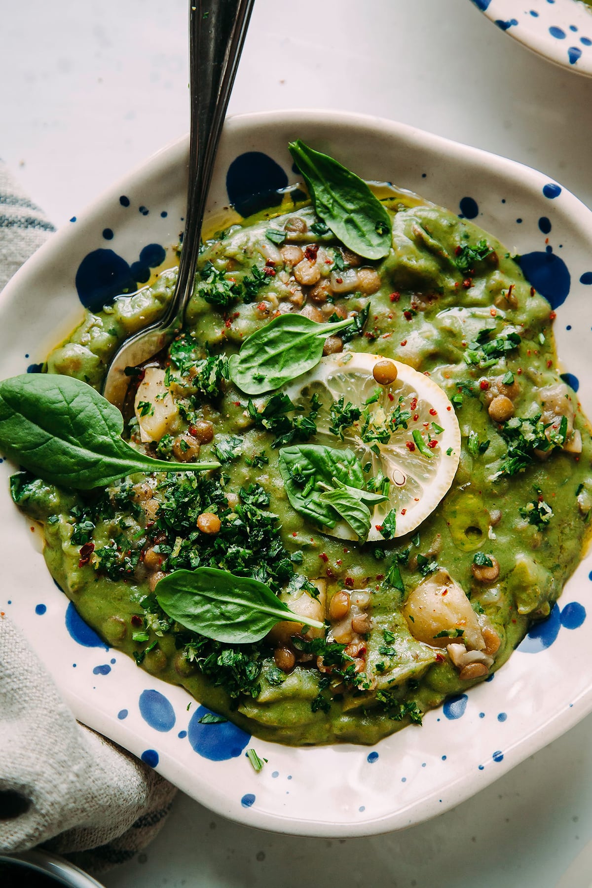 Deep Green Vegan Lentil Stew