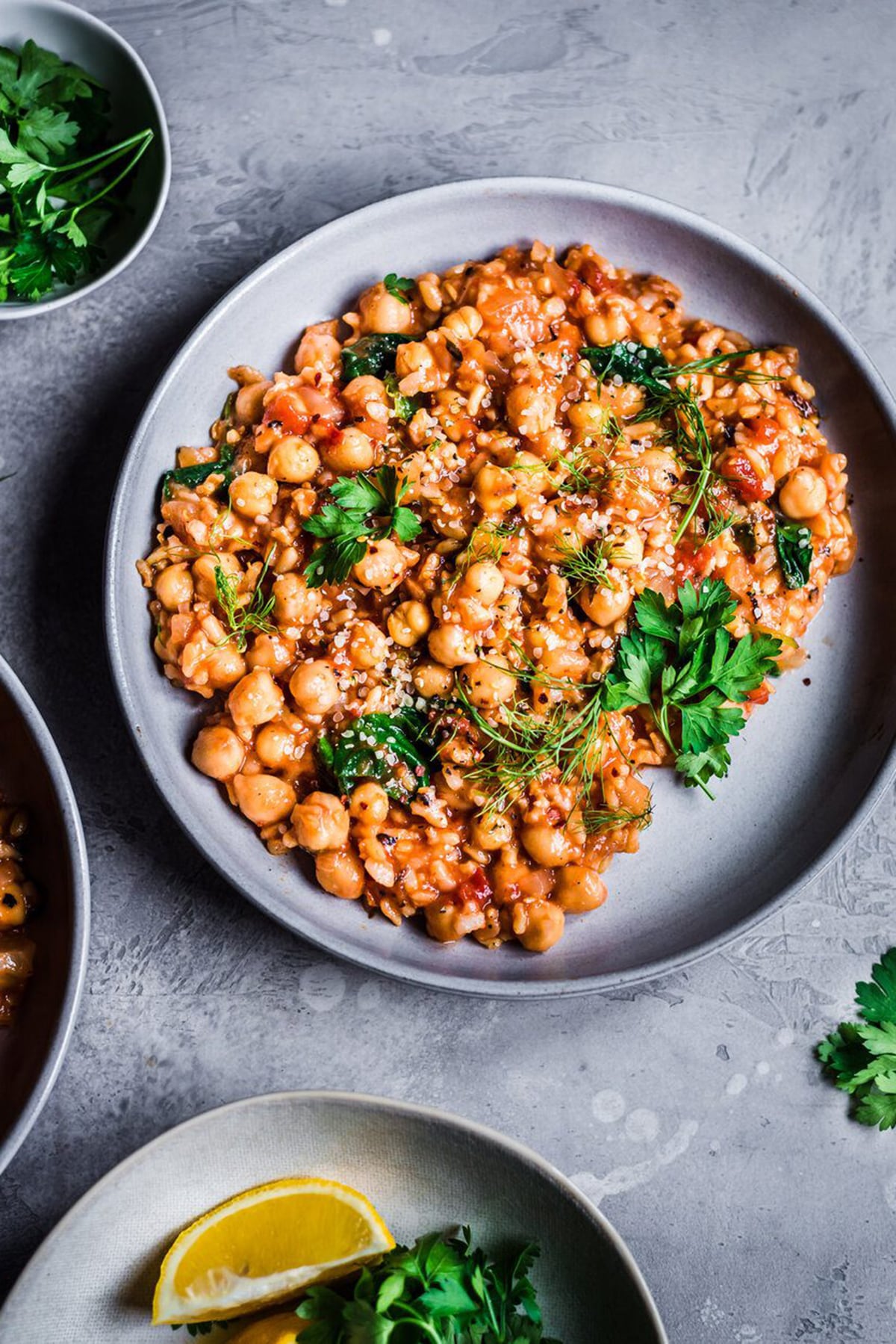 Instant Pot Fennel, Chickpea, and Brown Rice Stew