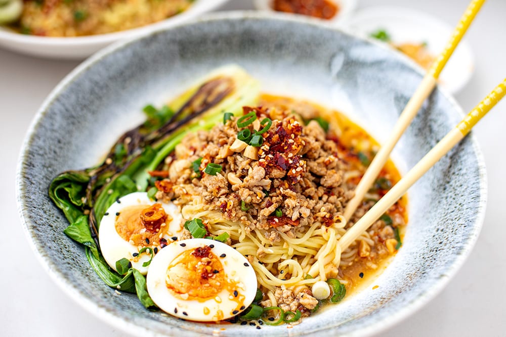 Instant Pot Ramen With Ground Pork and Chili Oil